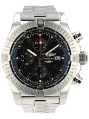 Breitling Avenger Black Dial Stainless Steel 48mm Automatic Mens Watch A13370